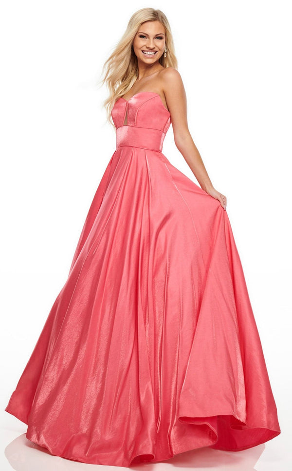 Rachel Allan 7139 Dress Coral