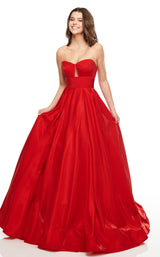 3 of 17 Rachel Allan 7139 Dress Red