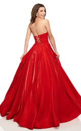 6 of 17 Rachel Allan 7139 Dress Red