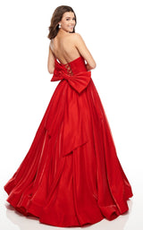 9 of 17 Rachel Allan 7139 Dress Red