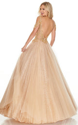 4 of 12 Rachel Allan 7143 Dress Gold