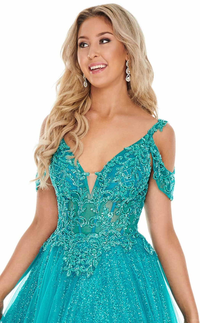 Rachel Allan 7143 Dress Jade