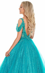 11 of 12 Rachel Allan 7143 Dress Jade