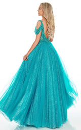 5 of 12 Rachel Allan 7143 Dress Jade