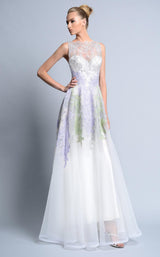 1 of 4 Beside Couture BC1104 Ivory/Lilac