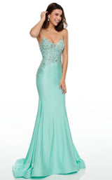 1 of 11 Rachel Allan 7144 Dress Aqua