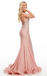 5 of 11 Rachel Allan 7144 Dress Blush