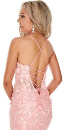 10 of 12 Rachel Allan 7145 Dress Blush