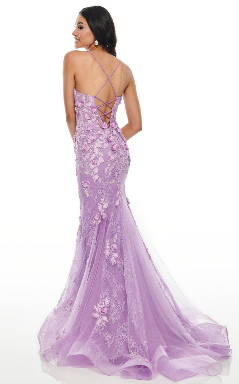 Rachel Allan 7145 Dress Lilac