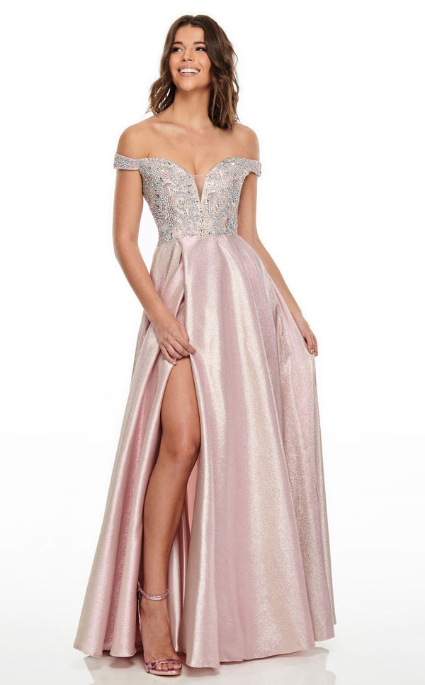 Rachel Allan 7146 Dress Blush