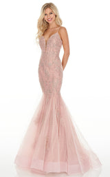 1 of 12 Rachel Allan 7150 Dress Blush