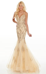 2 of 12 Rachel Allan 7150 Dress Gold