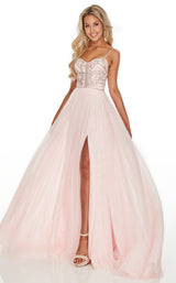 1 of 12 Rachel Allan 7152 Dress Pink