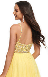 Rachel Allan 7152 Dress Yellow