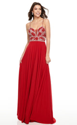 1 of 12 Rachel Allan 7157 Dress Red