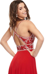 10 of 12 Rachel Allan 7157 Dress Red