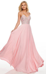 2 of 12 Rachel Allan 7157 Dress Soft-Pink