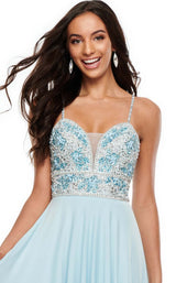 9 of 12 Rachel Allan 7157 Dress Sky-Blue