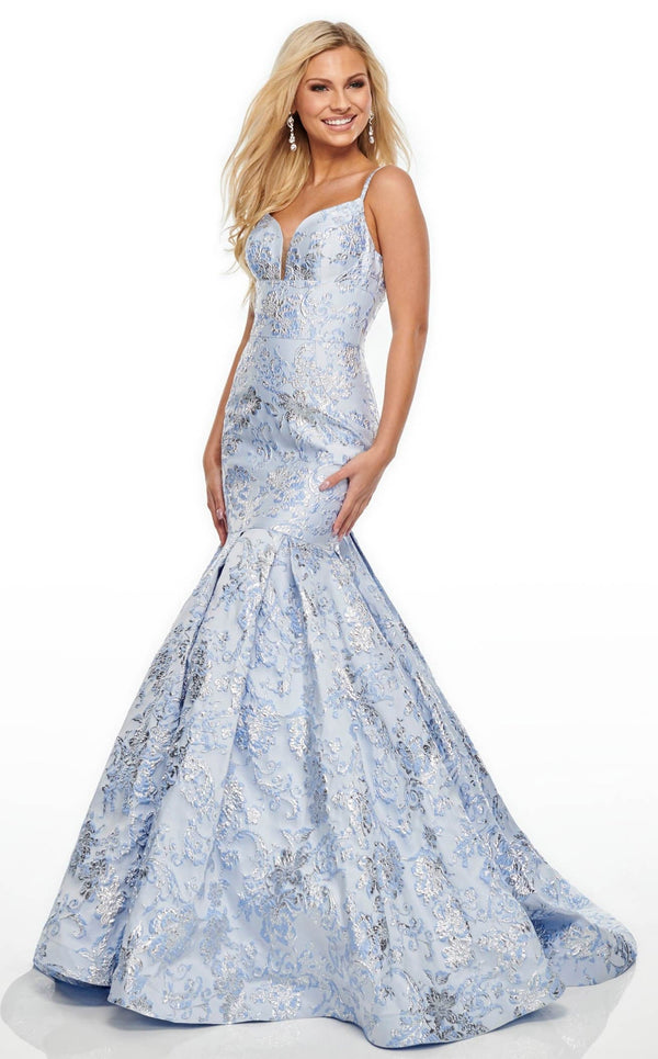 Rachel Allan 7158 Dress Perwinkle