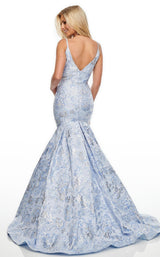 4 of 8 Rachel Allan 7158 Dress Perwinkle