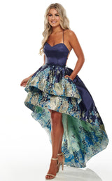 2 of 8 Rachel Allan 7168 Dress Navy