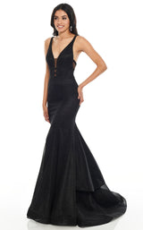 1 of 12 Rachel Allan 7173 Dress Black