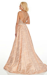 6 of 12 Rachel Allan 7175 Dress Rose-Gold