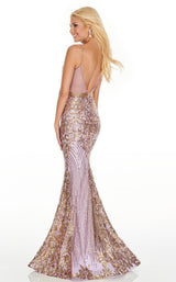 Rachel Allan 7177 Dress Lilac-Gold