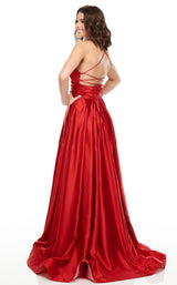 6 of 14 Rachel Allan 7178 Dress Red