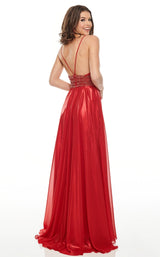 6 of 12 Rachel Allan 7182 Dress Red