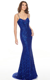 2 of 8 Rachel Allan 7188 Dress Royal