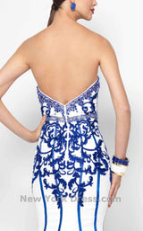 4 of 5 Alyce 5821 Ivory/Royal