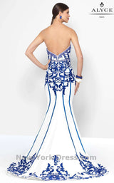 3 of 5 Alyce 5821 Ivory/Royal