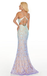 4 of 10 Rachel Allan 7198 Dress Light-Blue