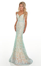 2 of 10 Rachel Allan 7198 Dress Mint