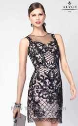 2 of 6 Alyce 5824 Black/Champagne