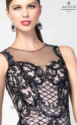 4 of 6 Alyce 5824 Black/Champagne