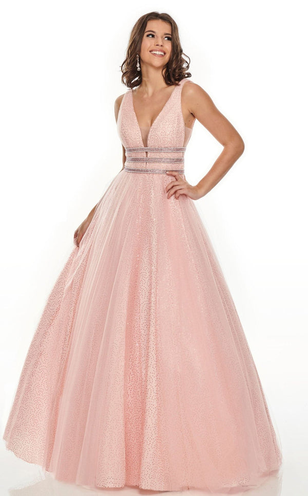 Rachel Allan 7201 Dress Blush