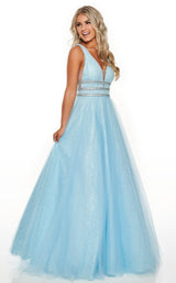 2 of 12 Rachel Allan 7201 Dress Powder-Blue