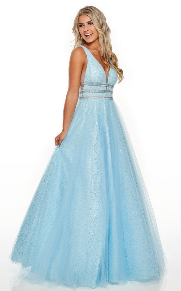 Rachel Allan 7201 Dress Powder-Blue