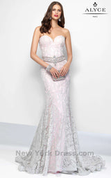 1 of 5 Alyce 6669 Silver/Pink