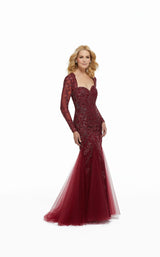 2 of 3 MGNY 72036 Dress Wine