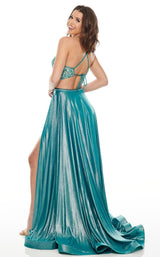 6 of 12 Rachel Allan 7209 Dress Teal