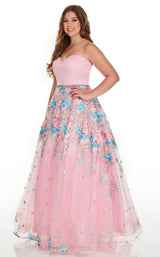 3 of 12 Rachel Allan 7219 Dress Pink-Multi