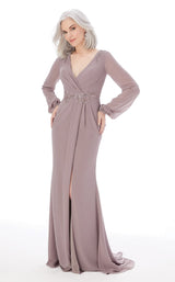 2 of 8 MGNY 72203 Dress Taupe