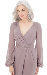 6 of 8 MGNY 72203 Dress Taupe