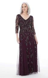 2 of 4 MGNY 72219 Dress Eggplant