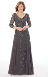 1 of 4 MGNY 72219 Dress Charcoal