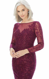 4 of 4 MGNY 72225 Dress Wine