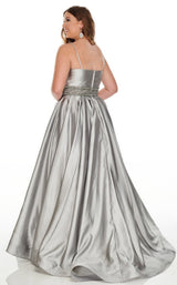 3 of 8 Rachel Allan 7223 Dress Gunmetal